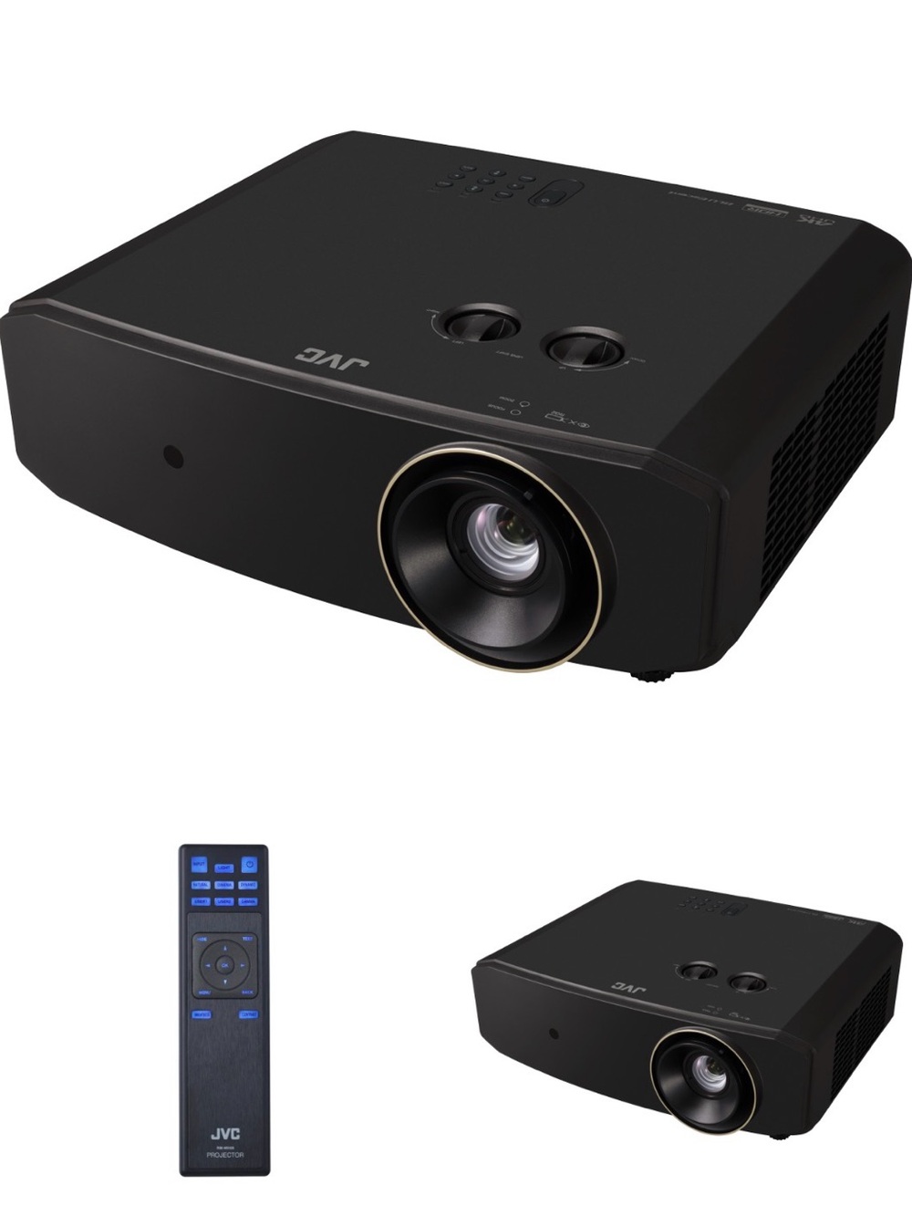 JVC Black Home Cinema Projector with Remote Control